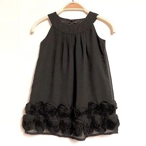 Girls Old Navy black chiffon party dress